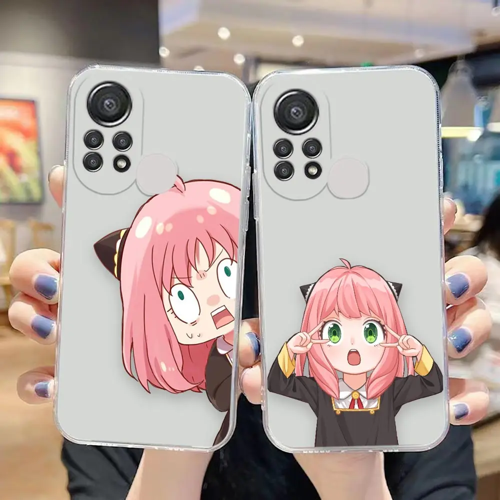 

Clear Phone Case For TECNO CAMON 18 HOT 10S 11S NFC 8 9 10 11 12 PLAY POVA2 SMART 6 7 GO PRO Case Funda SPY×FAMILY Anya Forger