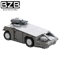 bzb moc m577 armored personnel carrier building block kit space war chariot ship aircraft boat brick model kid brain toy gift