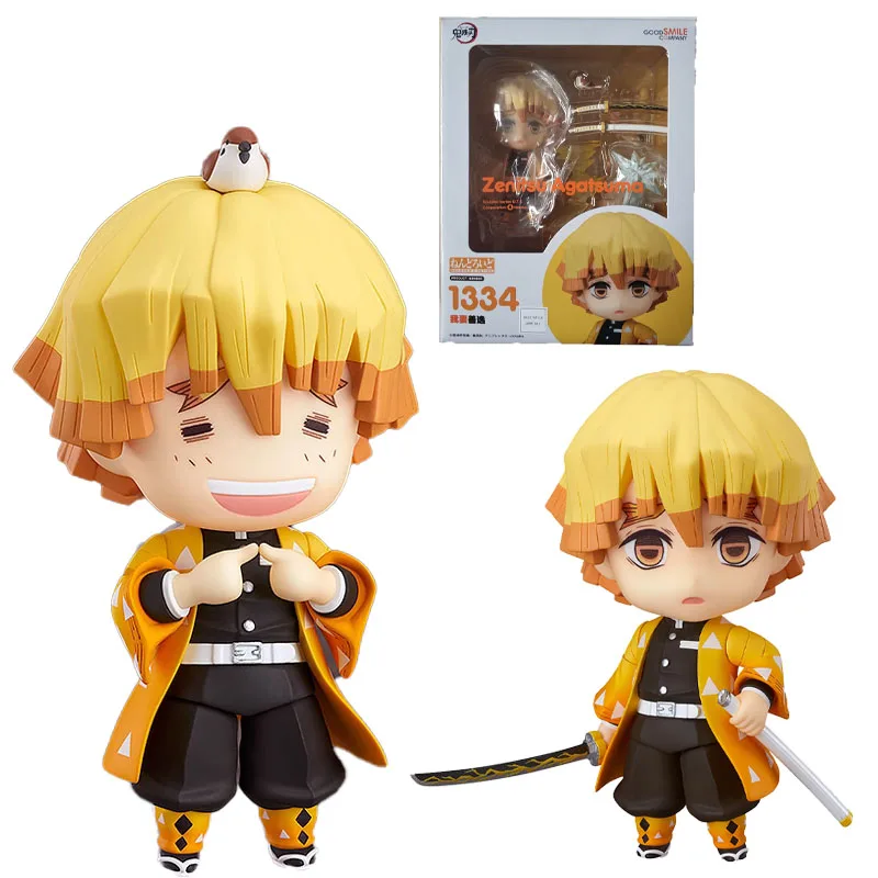

100% Оригинальная фигурка аниме Good Smile Nendoroid ГК 1334 Agatsuma Zenitsu, коллекционные игрушки, подарки