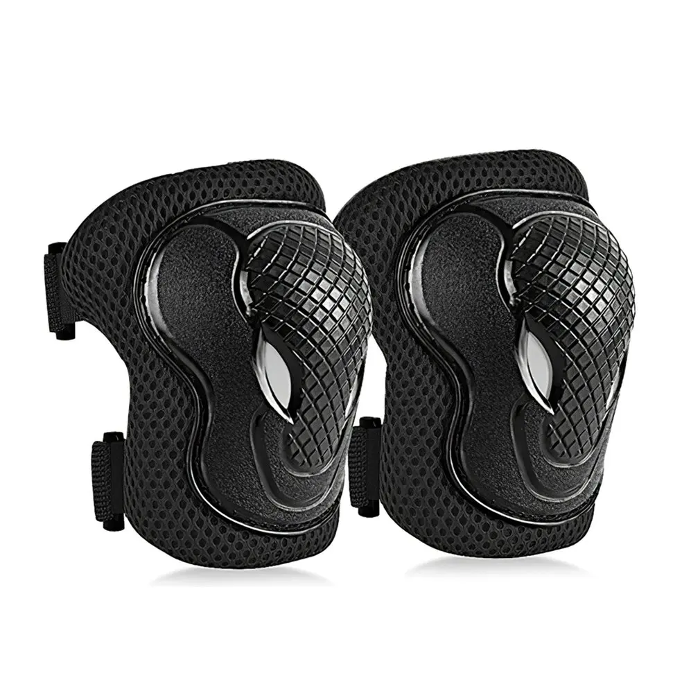 

6Pcs/Set Teens & Adult Knee Pads Elbow Pads Wrist Guards Protective Gear Set for Roller Skating, Skateboarding, Cycling Sports