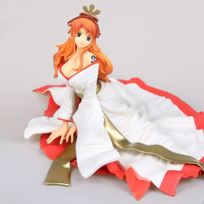 

8cm Anime One Piece Action Figure Nami kimono Dress sexy girl doll PVC Collectible Statue Model Toys gift For Children