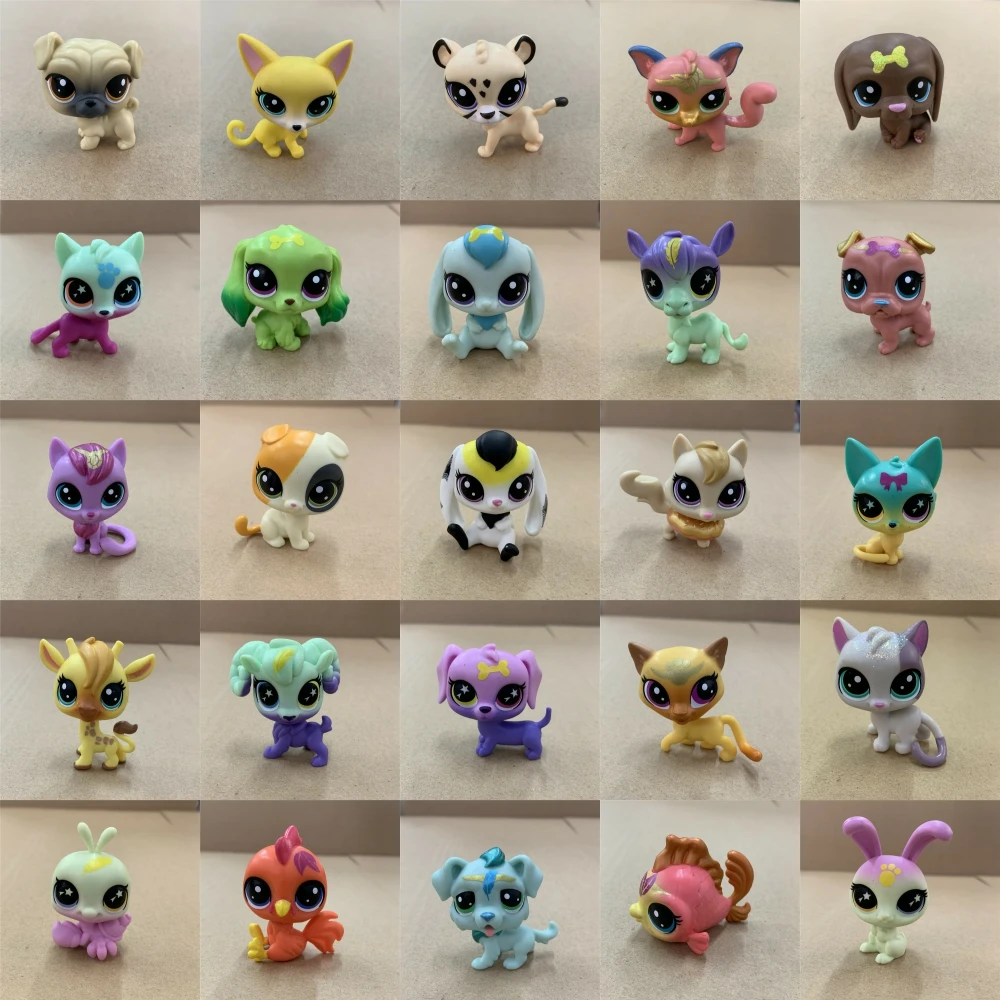 Оригинальные маленькие милые фигурки из зоомагазина LPS короткошерстные котята