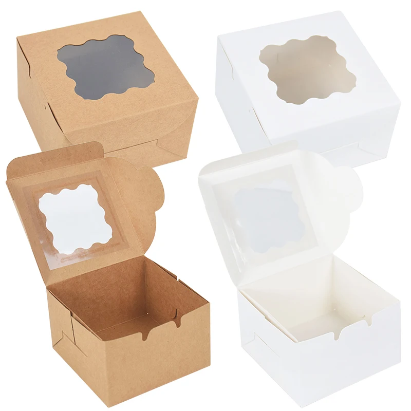 Spec101 Clear Gable Boxes for Party Favors - 50pk 3.5x6.3in Clear Gift Boxes  