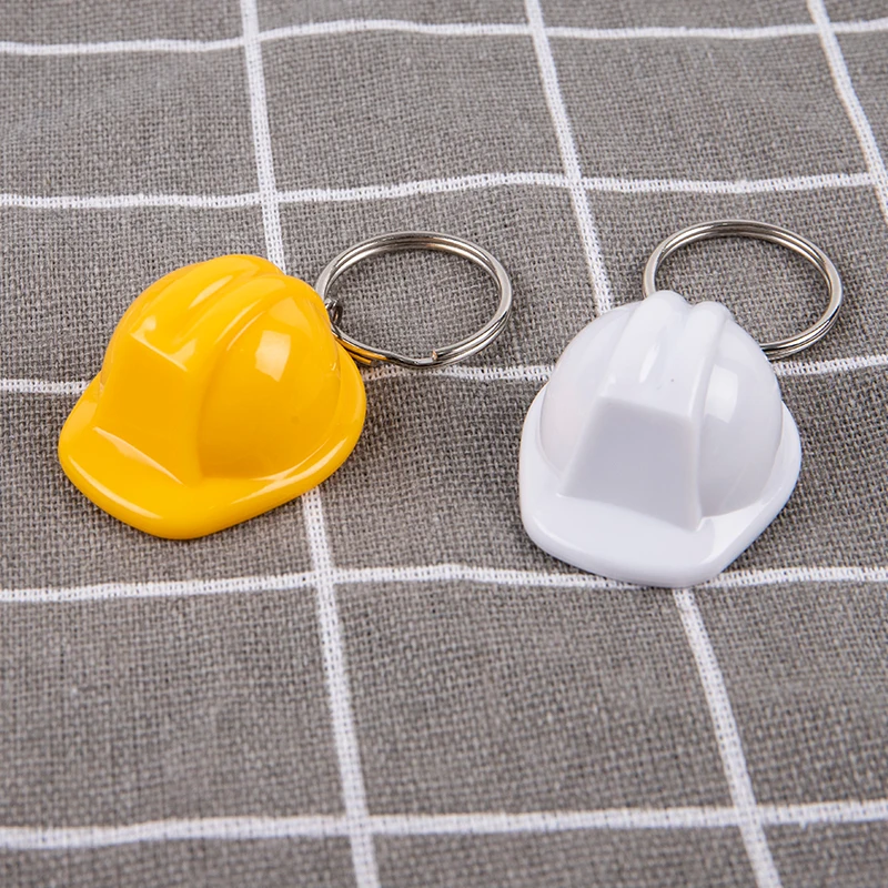 

Helmet Hard Hat Keychain Holiday Creative Safety Helmet Keying Jewelry Gift