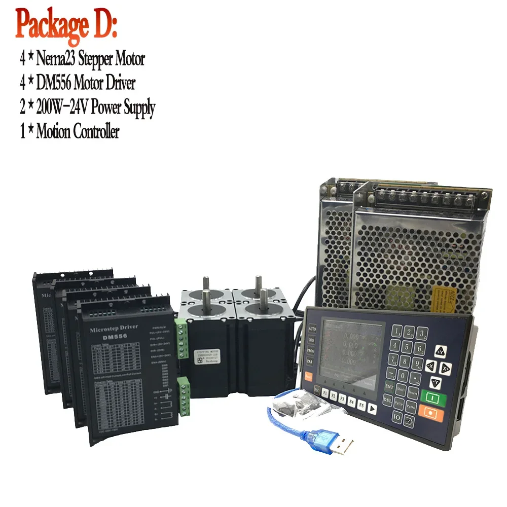 

Шаговые двигатели Nema23 YUN DUAN 57HS+DM556+S-200-24