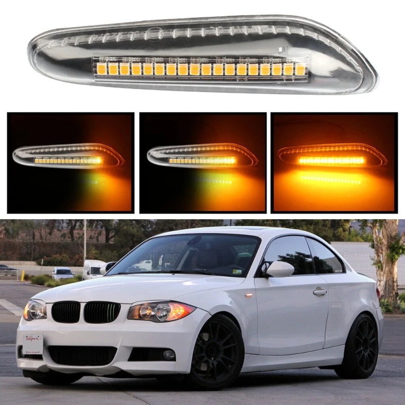 Dynamic Clear Led Side Marker Light For E36 E53 E91 E61 E83 E93