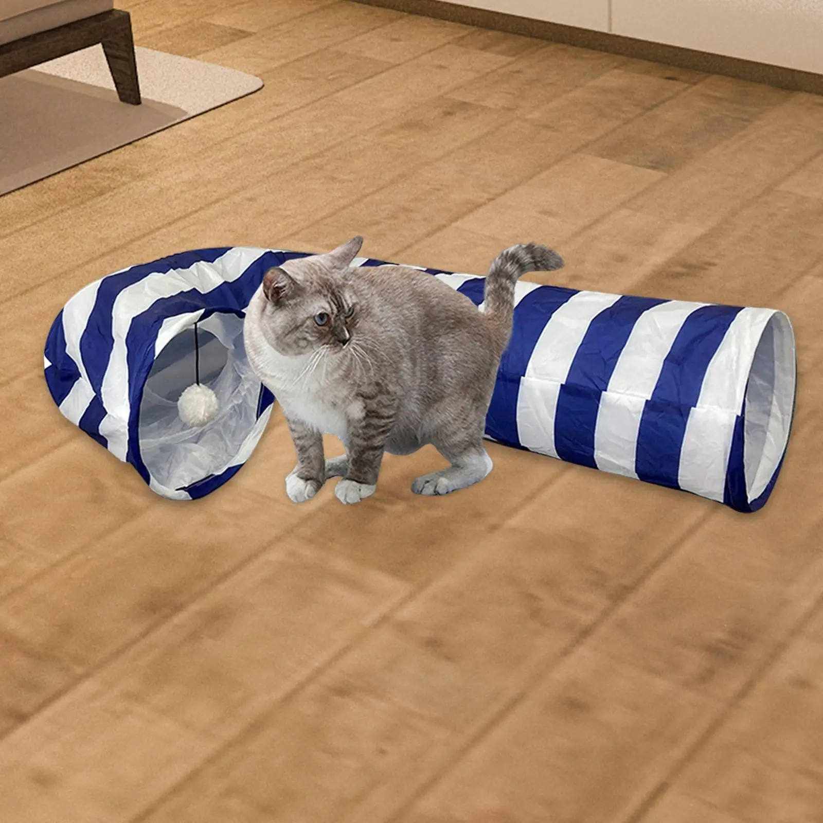 

Collapsible Cat Tunnel Interactive Toy Rat Play Rabbit Foldable Hideout