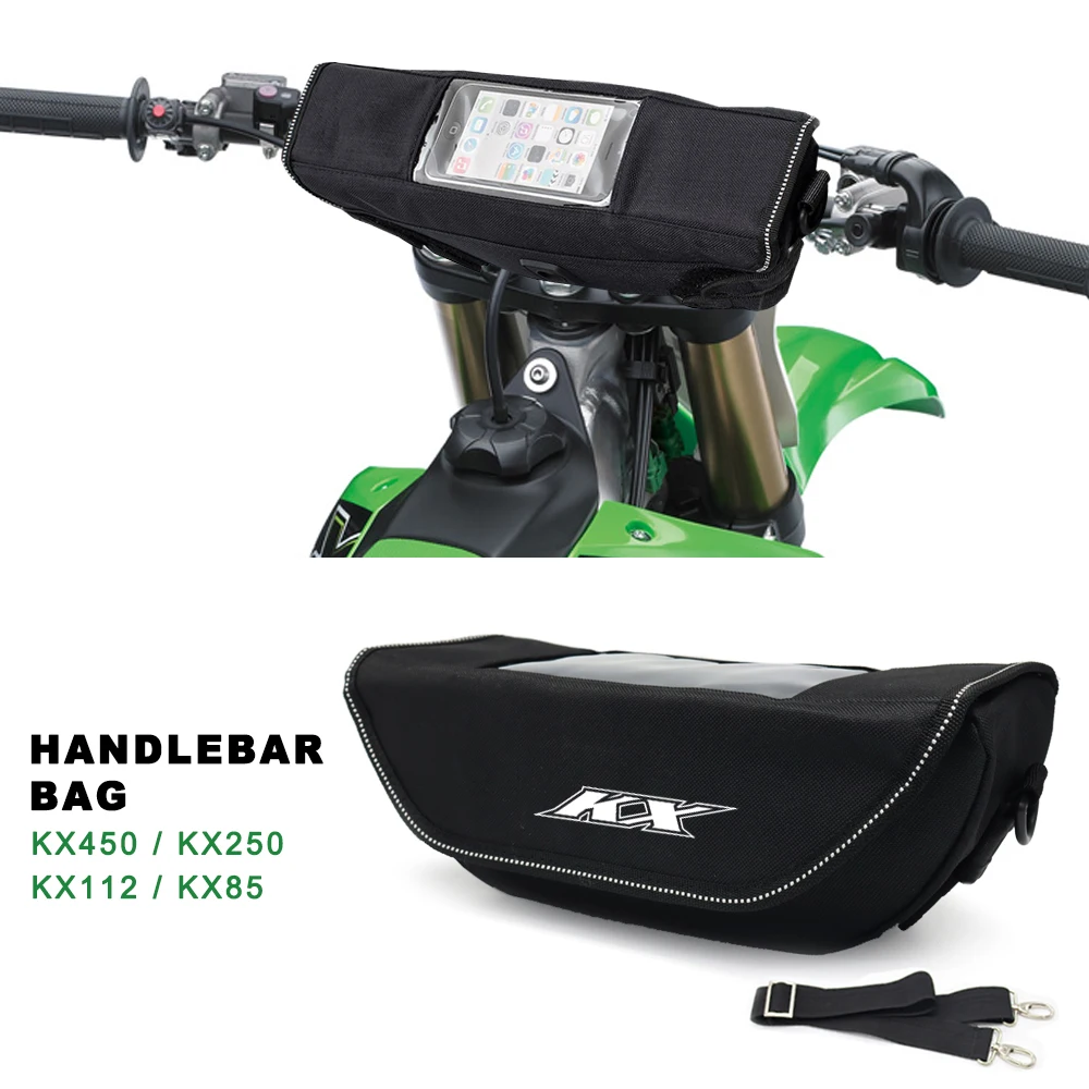 Водонепроницаемая сумка на руль для мотоциклов KX450 KX250 KX112 KX85 KX450SR KX 450