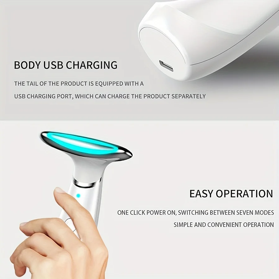 Устройство для вибрации и согрева шеи с зарядкой через USB 3 цвета ежедневного