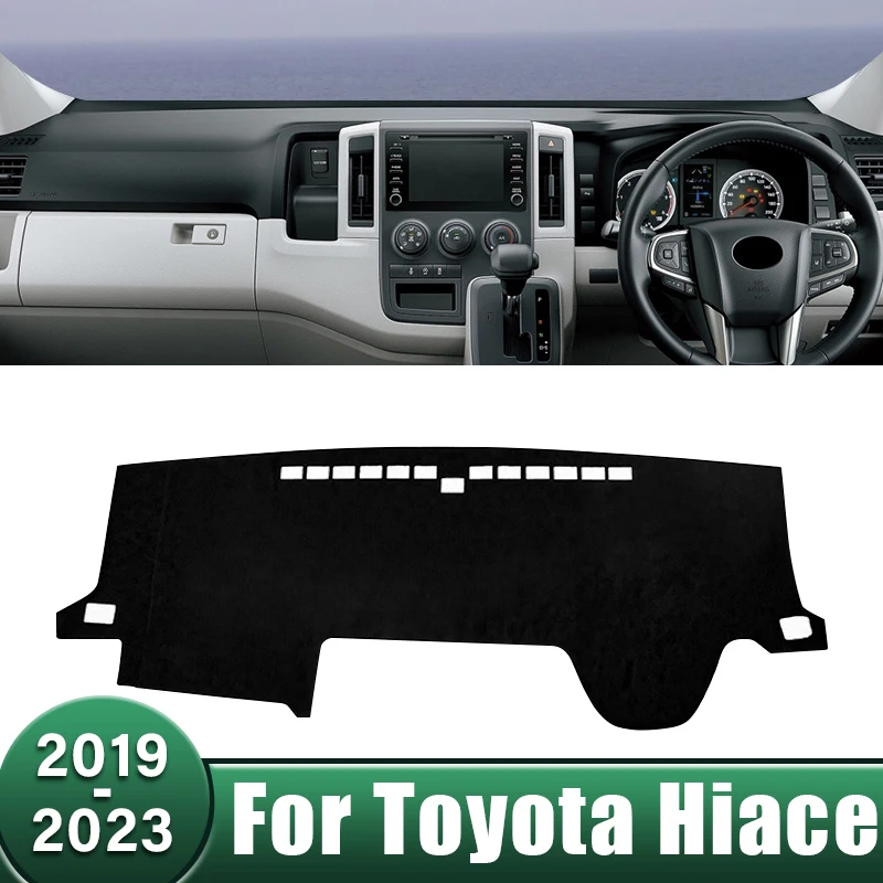 

Car Dashboard Cover Anti-UV Case Avoid Light Pad Carpets For Toyota Hiace H300 GranAce Commuter Majesty 2019 2020 2021 2022 2023