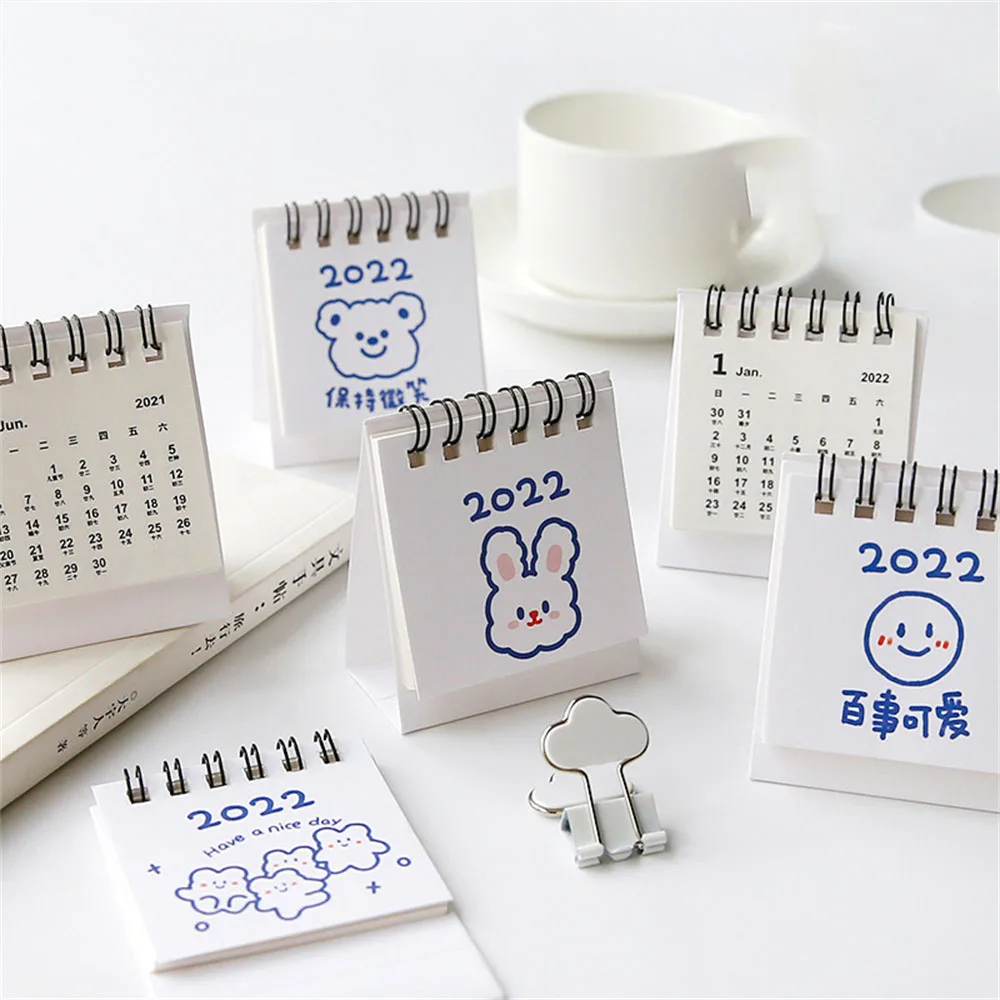 

Мини-календарь на спирали с мультяшным принтом, 2022