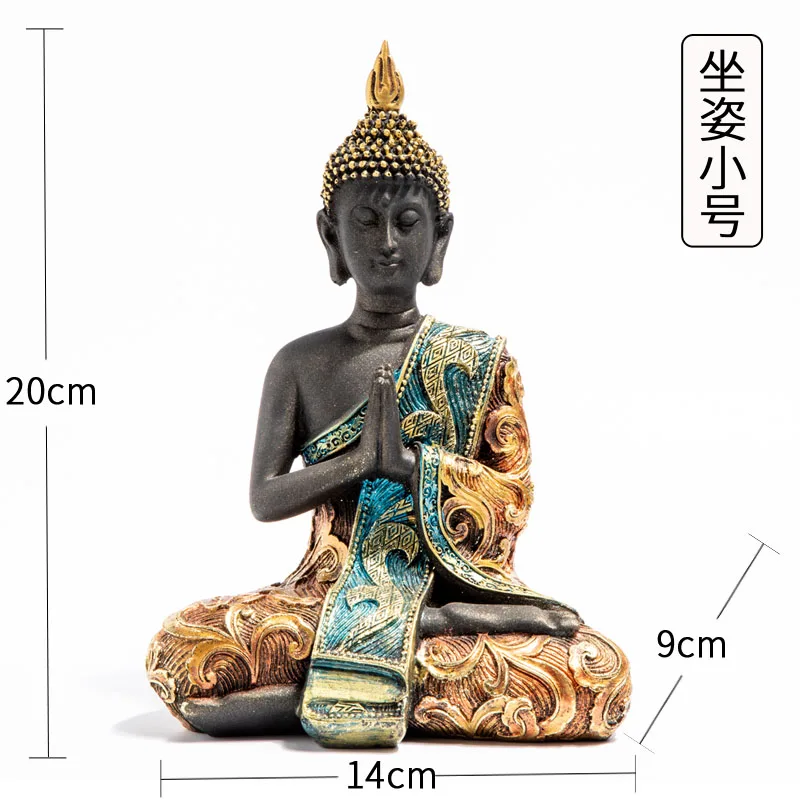 

Latest Southeast Asian Style Decorations Thailand Buddha Ornament Crafts Zen Home Wine Style Cabinet Thai Dining Ornament Room