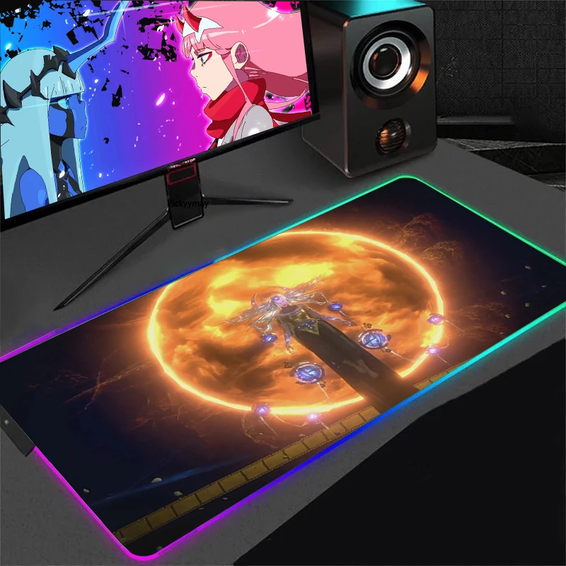 

RGB Mouse Pad Mats Path Of Exile LED Desk Mat Computer Accessories Deskmat Mousepad Gamer Gaming Mause Anime Office Pads Pc Xxl