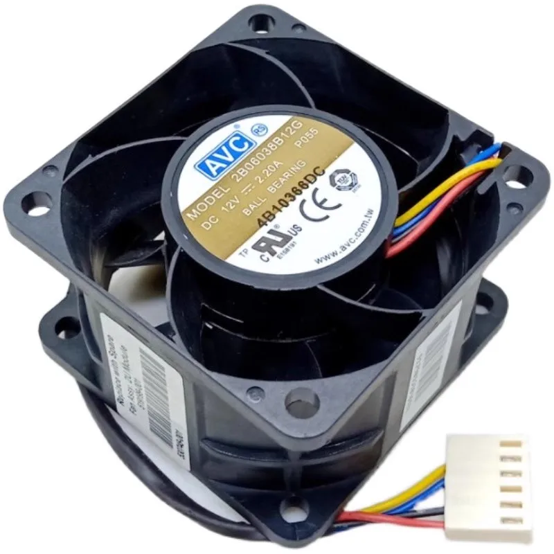 Новый охлаждающий вентилятор для AVC 2B06038B12G 6038 12 в A 6 см усиленный охлаждающий вентилятор для сервера 60x60x38 мм