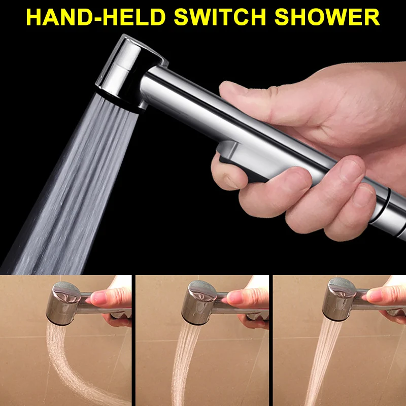 Shower Head Hand-held Switch Clean Body Bidet Nozzle Spray S