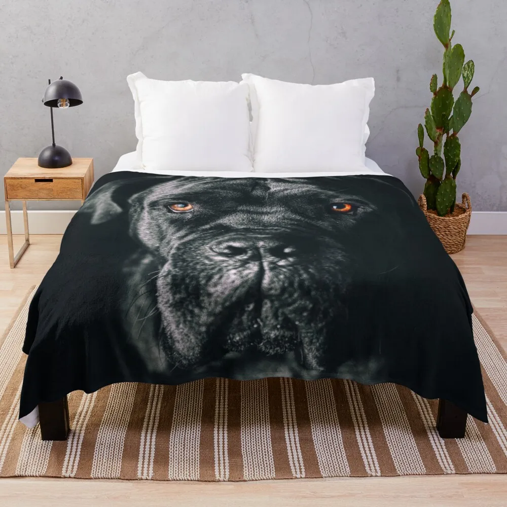 

The art of dog Cane Corso - Italian Mastiff Throw Blanket throw blanket for sofa thin velor blankets blanket luxury