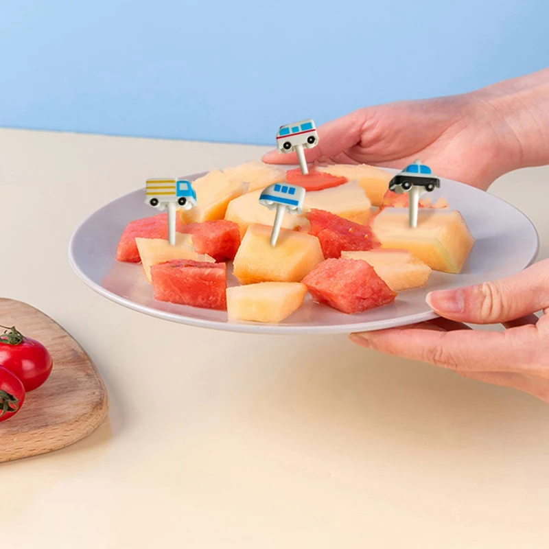 6/11 шт. пластиковые вилки для фруктов