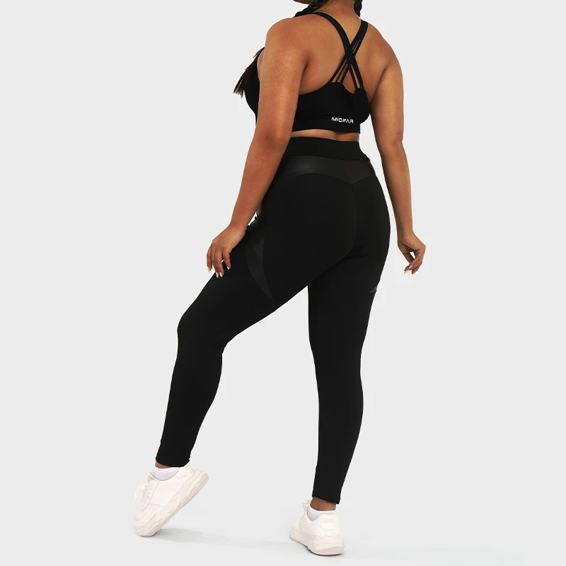 LUOYIYANG Plus Size Women's Leggings Patchwork Sports Yoga Pants Gym Fitness Workout Push Up Women Clothing 2023 L-4XL