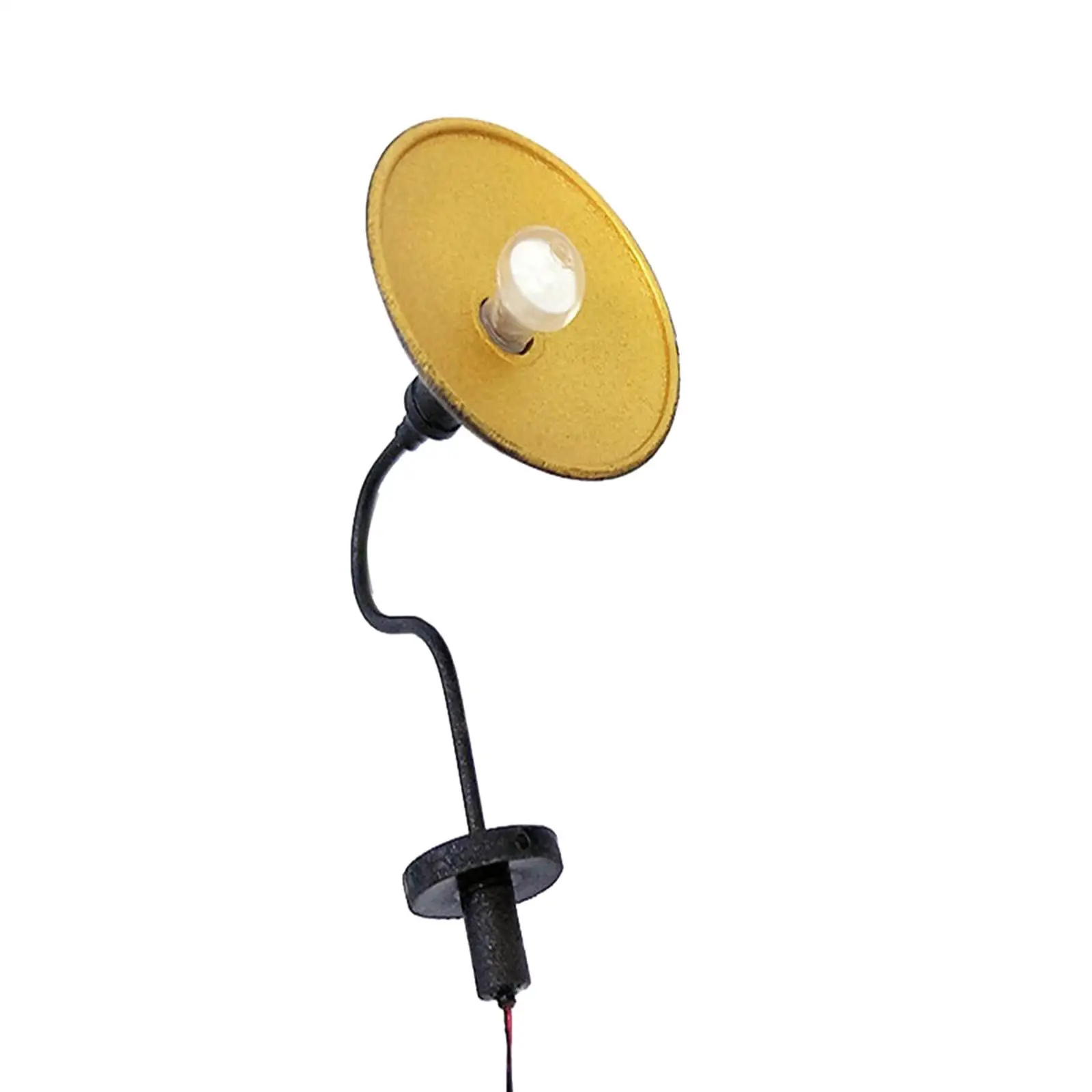 

Mini Dollhouse Wall Sconce 1:87 Miniature Scene Model LED Lights for Bedroom