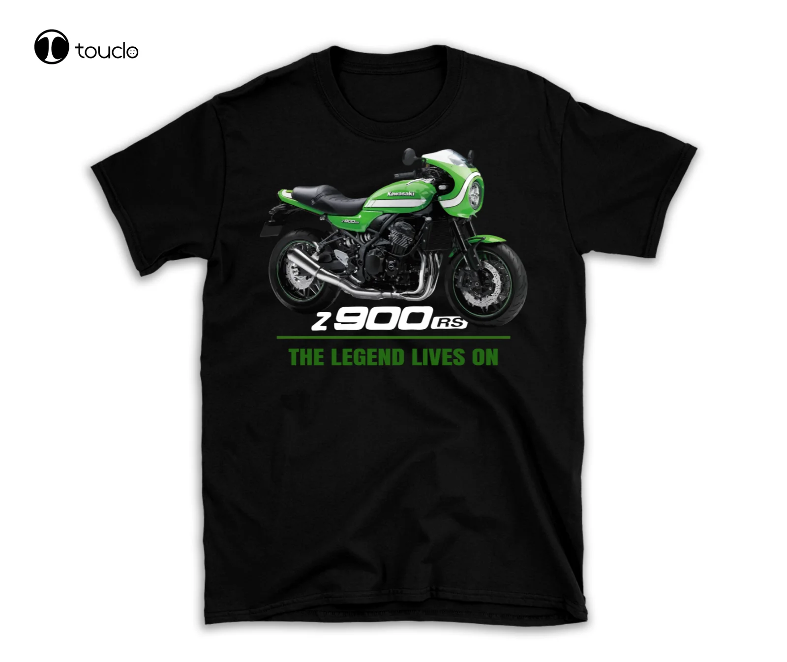 

Новинка, мотоциклетная футболка Z900 Rs, зеленая футболка с принтом США, оригинальный подарок, уличная футболка