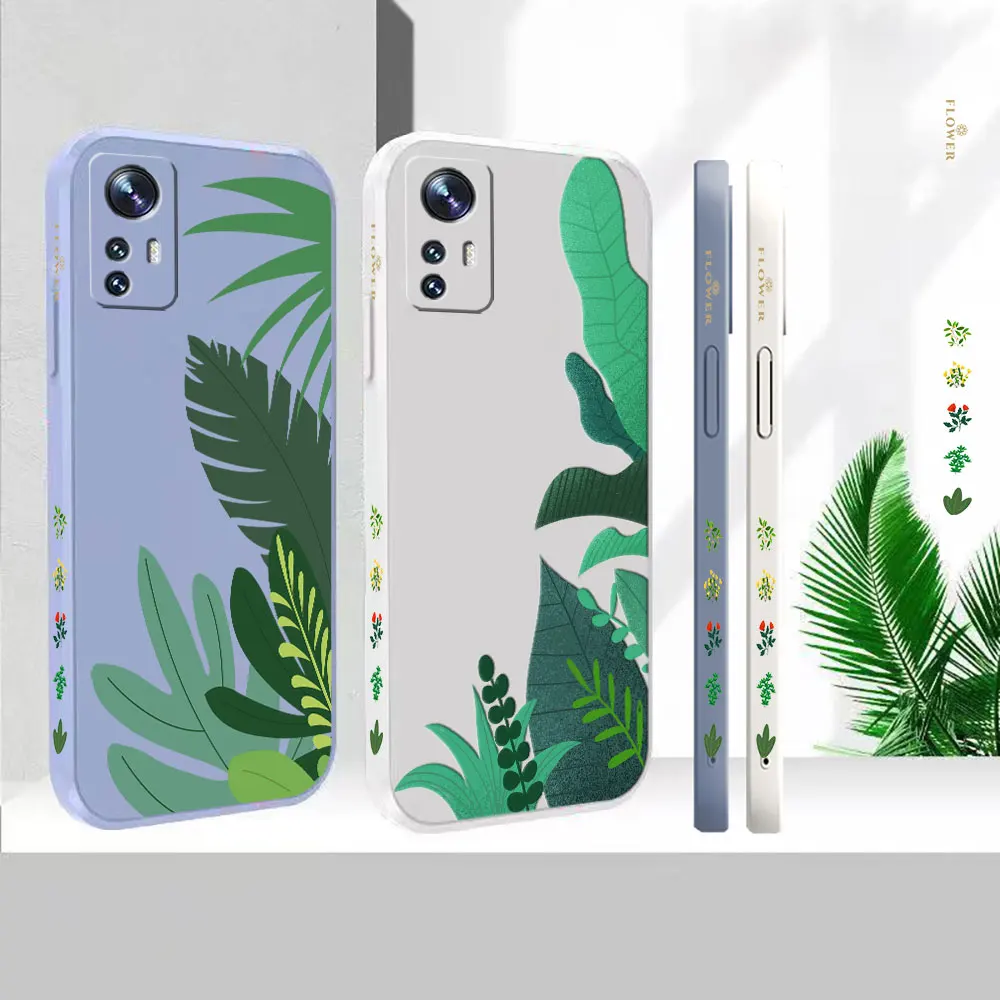 

Liquid For Xiaomi 13 12 12S 12X 11 11T 10 10S 10I 9 9SE 8 8SE Pro Ultra Lite Cover Abstract Originality Plants Leaf Case Funda