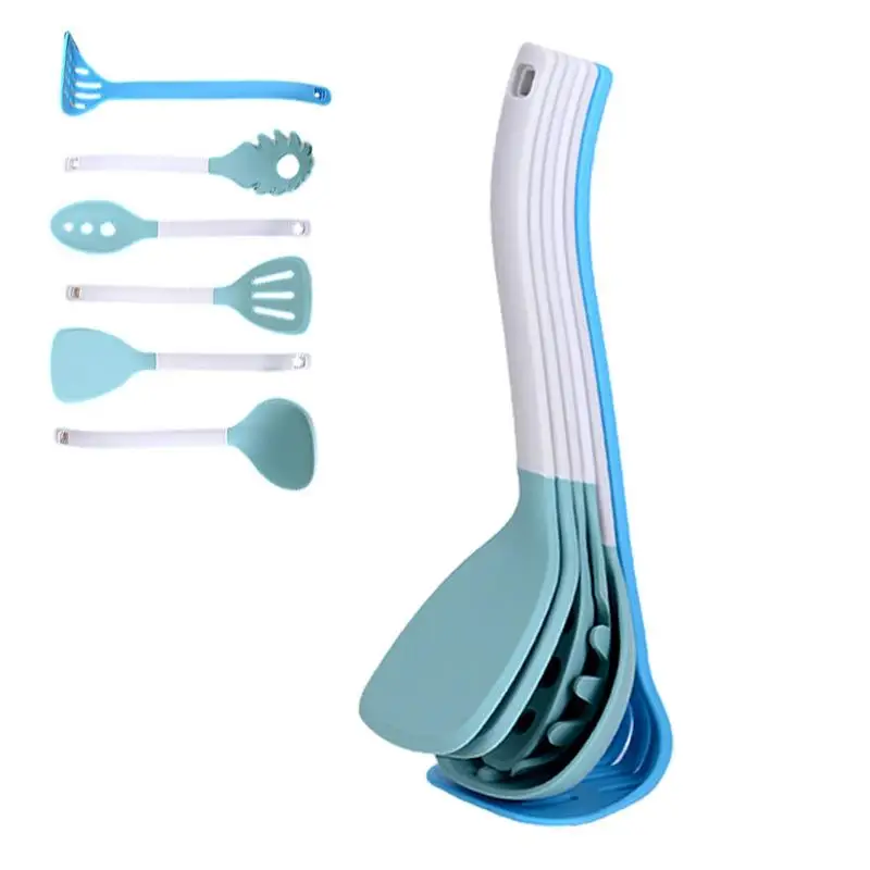 

Silicone Kitchen Cooking Utensils 6Pcs Silicone Spatula For Baking Portable And Heat Resistant Kitchen Baking Tools For Making