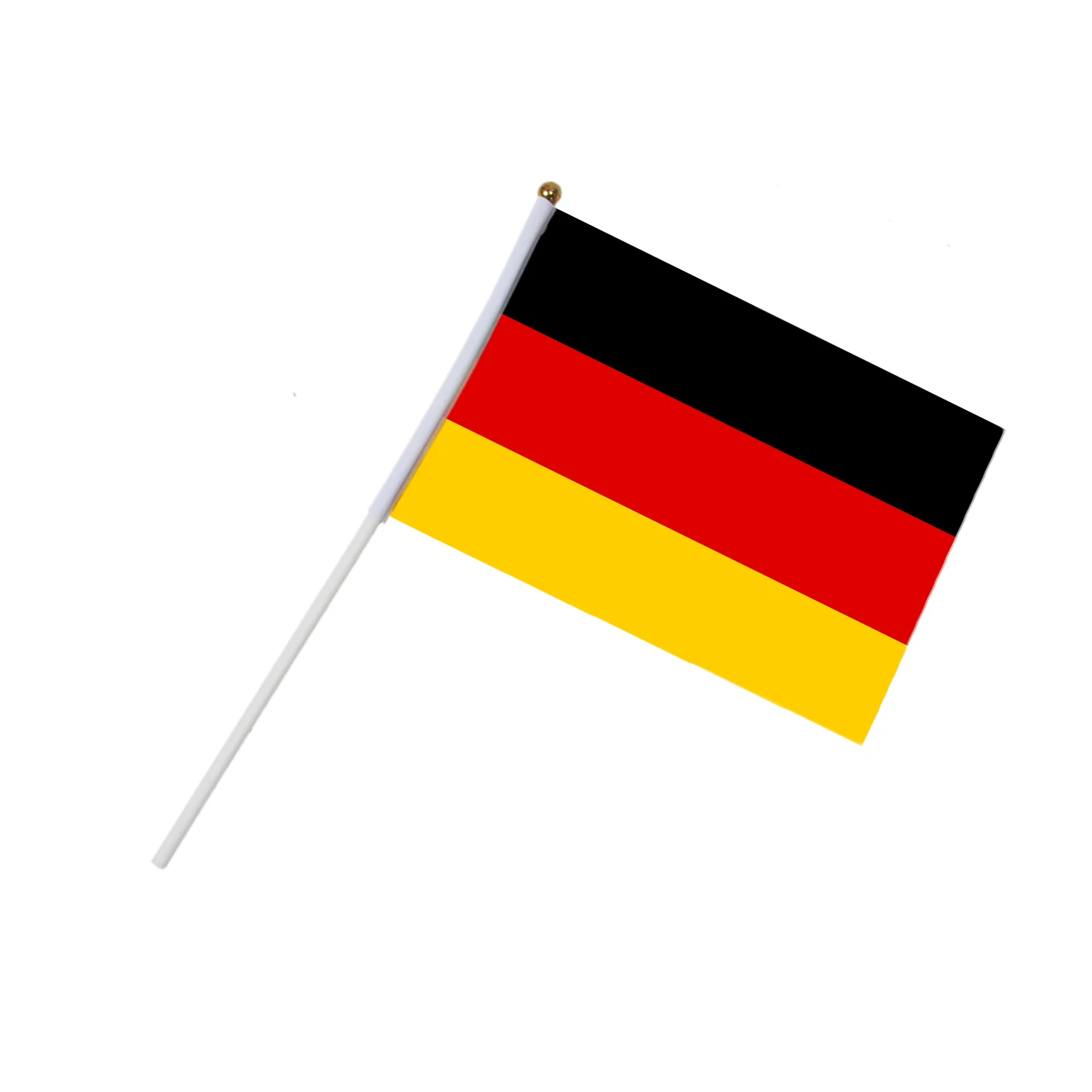 Немецкий флаг 14*21 см. Полиэстеровый флаг. Развевающиеся вручную флаги. Германия