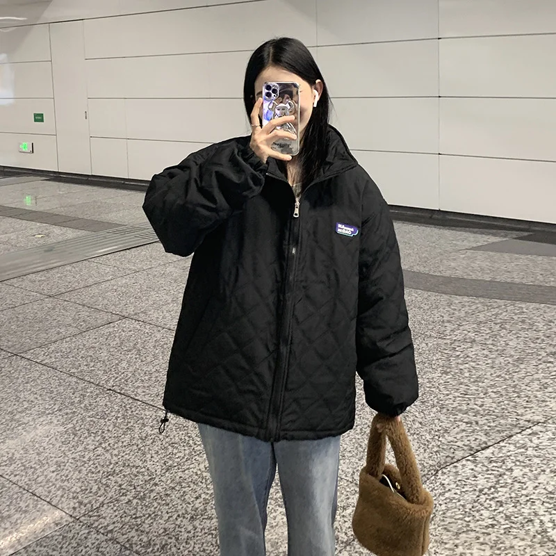 2022 New embossed down Women's short fashion loose collar light Women's