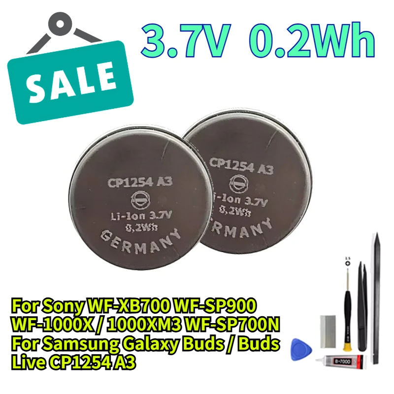Фото Сменная батарея для Sony WF-XB700 WF-SP900 WF-1000X / 1000XM3 WF-SP700N, для Samsung Galaxy Buds / Buds Live CP1254 A3 №5