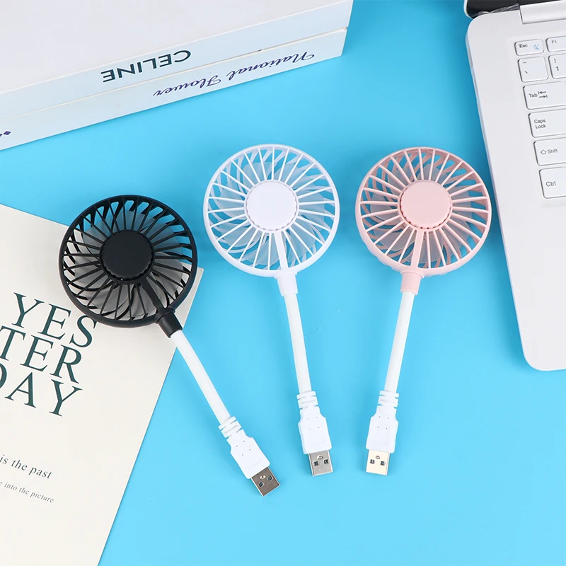 

1Pc Small Fan USB Fan Small In-line Silent Office Table Small Fan USB Rechargeable Fan Office Fan Cooler Summer Portable Fan