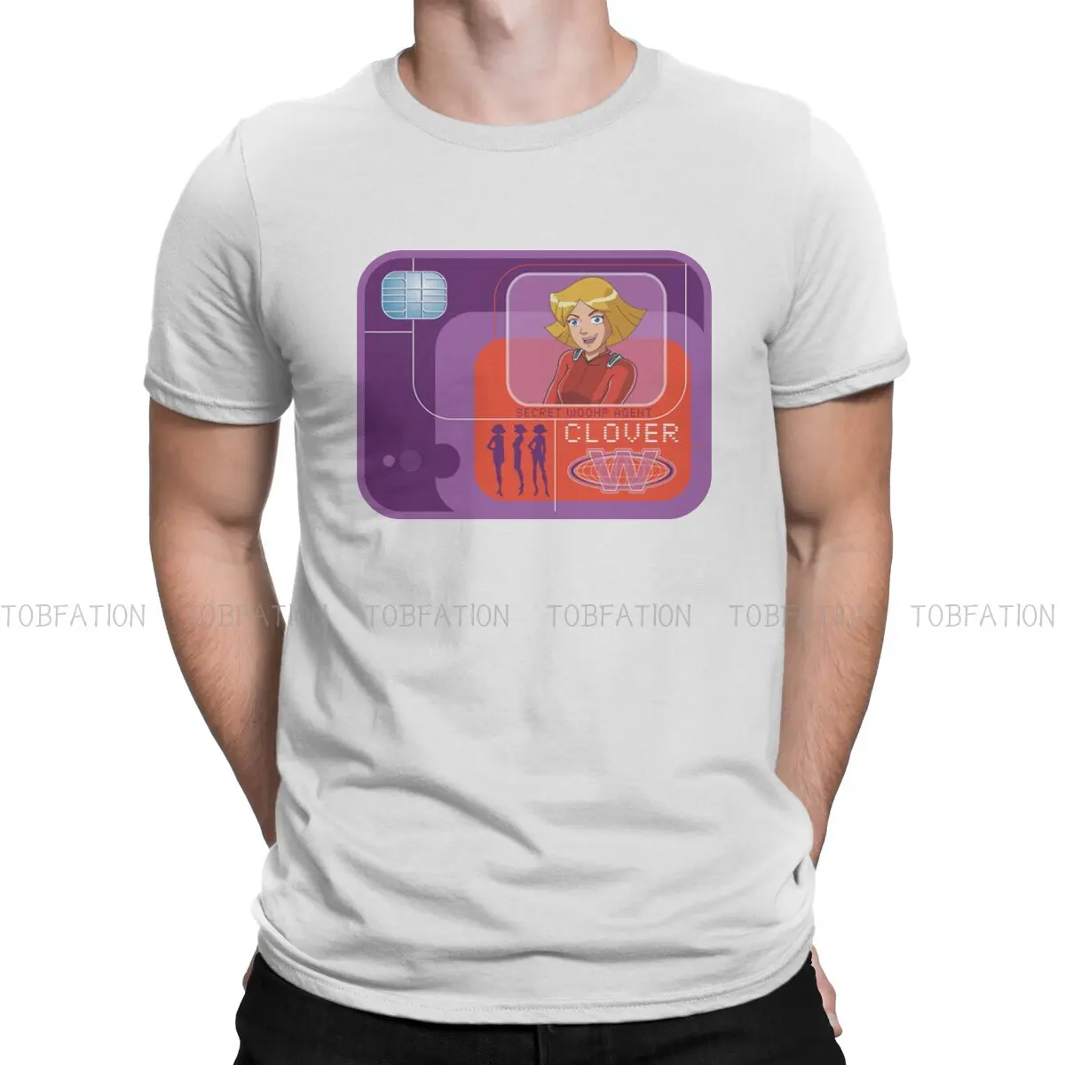 

Totally Spies Sam Clover Alex Cartoon 100% Cotton TShirts Badge Print Homme T Shirt Hipster Tops 6XL