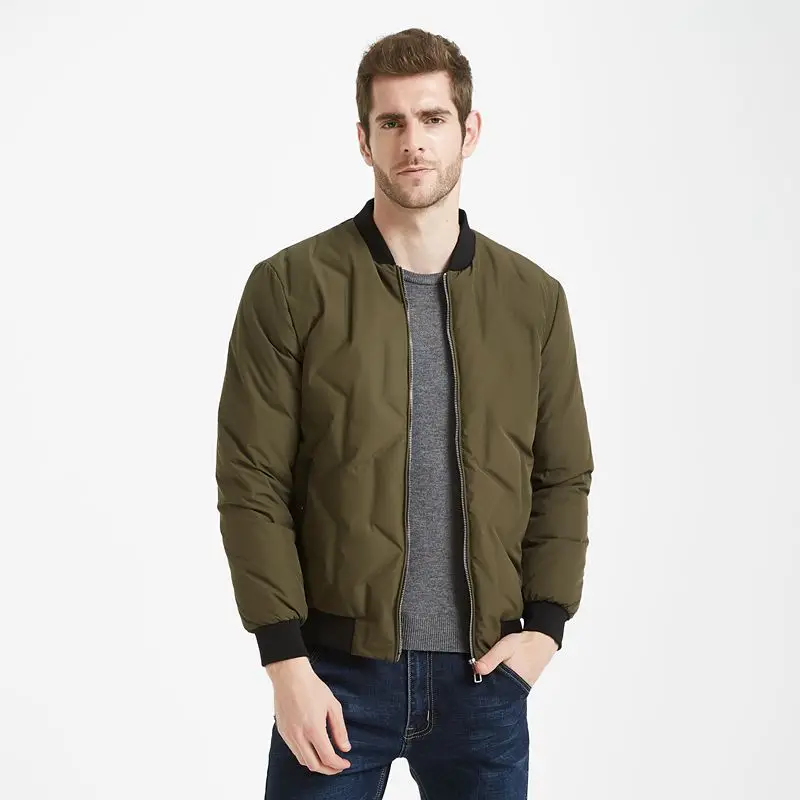 

Padded Business Jacket Men's Short Winter New Large Size Warm Padded Jacket Fat Guy Is Thin Collar Ski Jacket Fashion Slim Coat