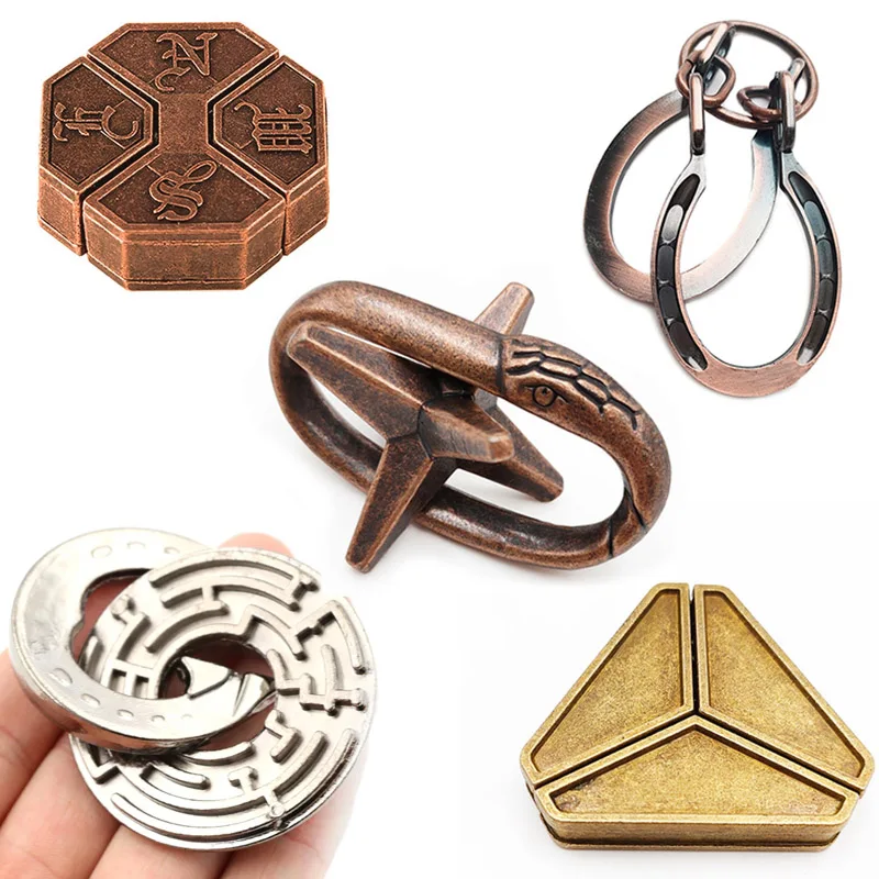 For Children Adults Rompecabezas Metalico 3d Iq Brain Teaser Casse Tete Juguetes Y Aficiones игрушки для детей