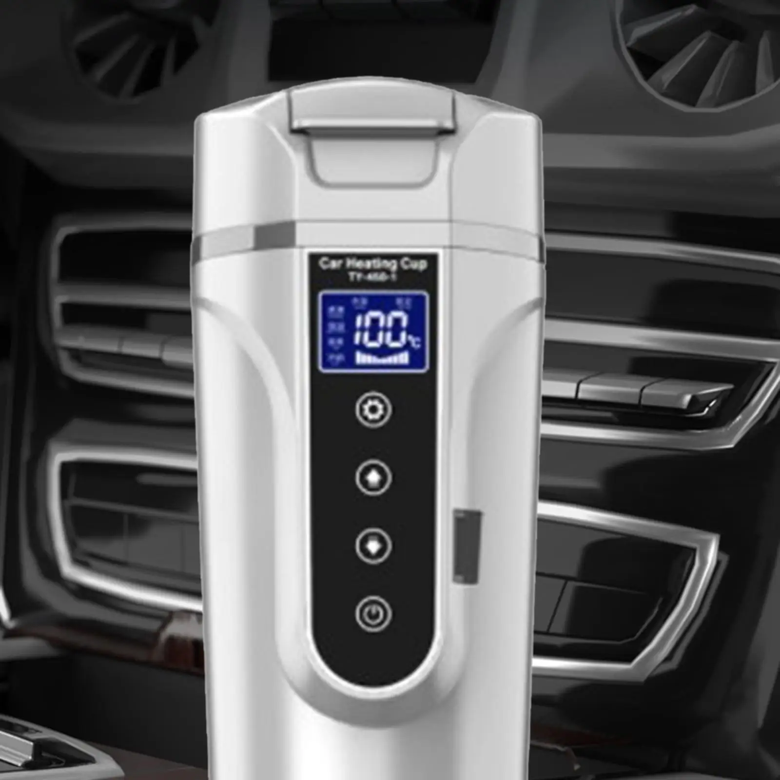 

Electric Car Kettle, Heater 12V/24V Portable Digital Display ,450ml for Travel ,Tea Fast Boiling Milk Stainless Steel
