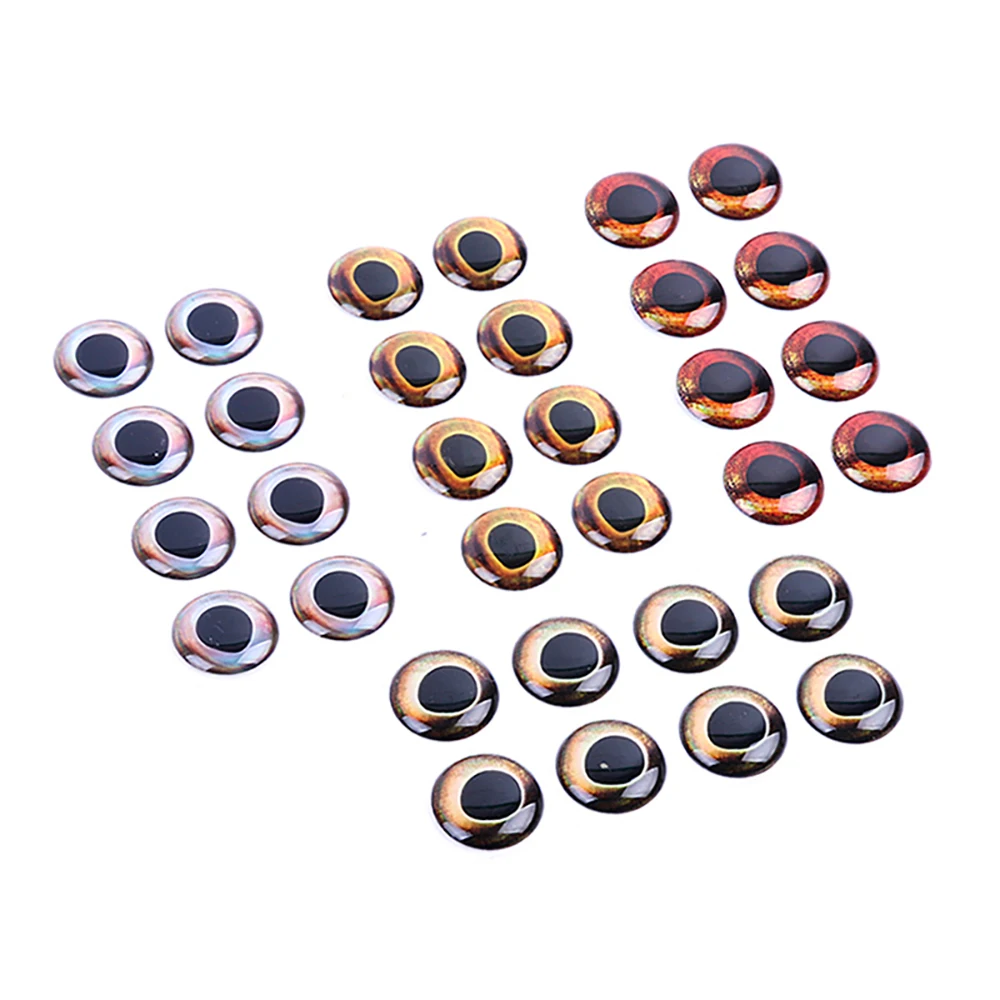 ICERIO 200PCS 3D Living Simulation Epoxy Fish Eyes Fly Fishing Crankbait Minnow DIY Fishing Lure Material Earth Wind Fire Ice images - 6