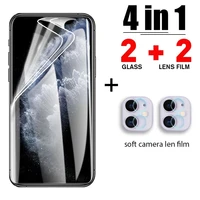 4in1 hydraulic film for iphone 13 12 11 pro xs max curved screen protector for iphone 7 8 6s 6 plus 13 12 mini se 2020 x xr film