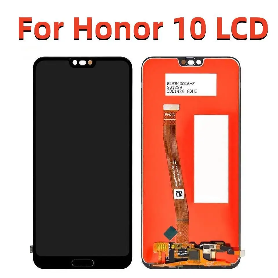 

5.84" Original LCD For Huawei Honor 10 Display Touch Screen Digitizer Assembly With Fingerprint For COL-AL10 COL-L29 Parts