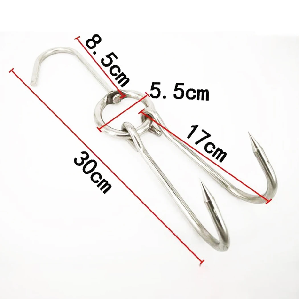 

5 Pcs Hooks Duck Butcher Meat Processing Drying Smoking Hanger Stainless Steel For Butcher Shops, Restaurant Kitchens