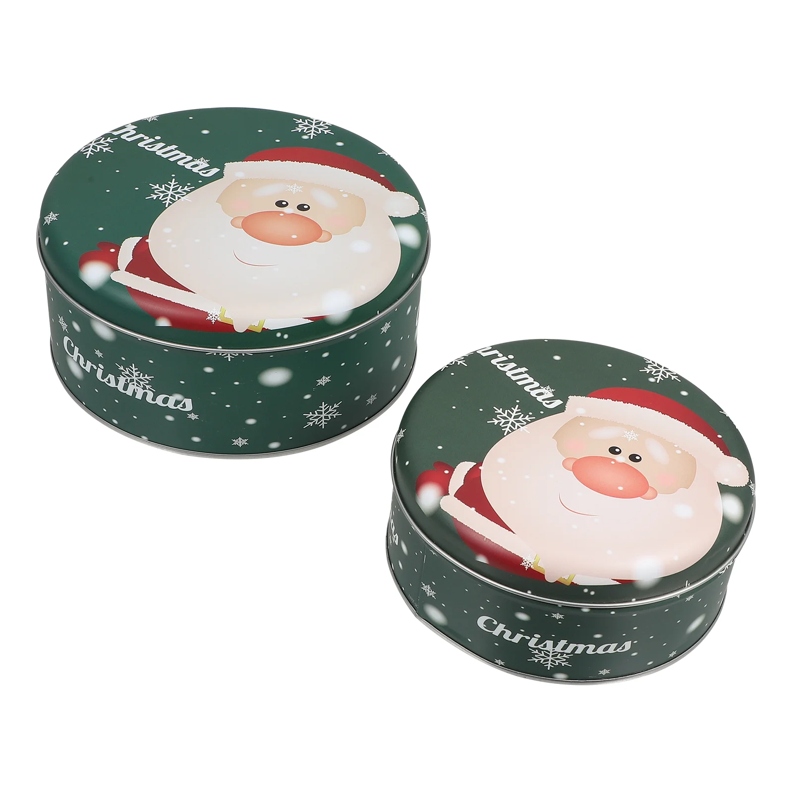 

Christmas Tin Tins Box Cookie Biscuits Gift Biscuit Tinplate Holiday Candy Giftsformetal Storage Round Treat Boxes Tea Iron