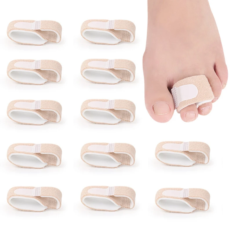 

2Pieces Toe Wraps Bunions Finger Feet Care Corrector Bandage Separators Straightener Hammer Hallux Valgus Overlapping Orthotic