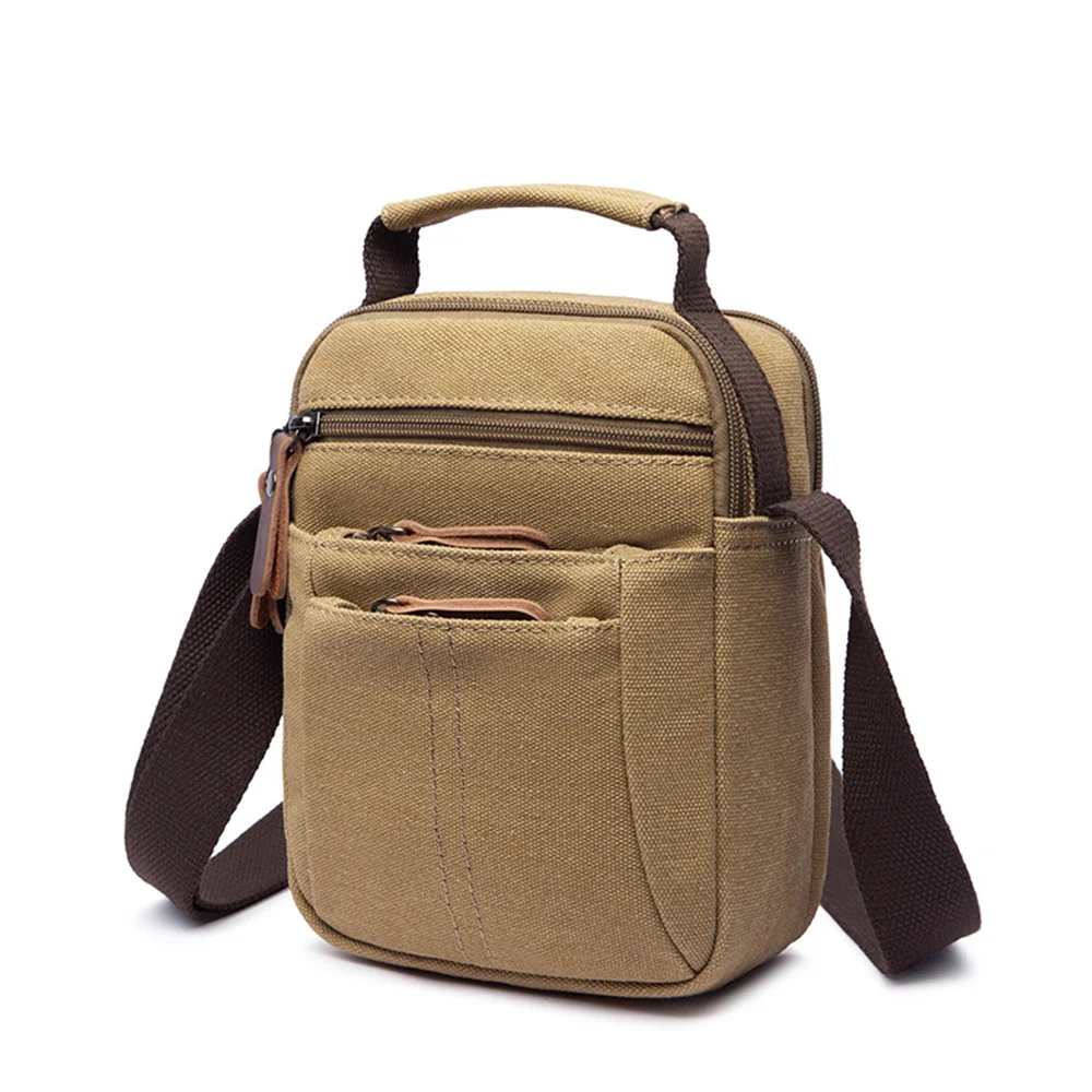 Мужская Сумка Через Плечо Стильная Холщовая На В Корейском Стиле