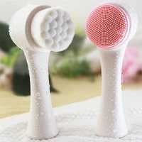 double sided silicone face cleansing brush facial cleanser blackhead removal product pore cleaner exfoliator face scrub brush