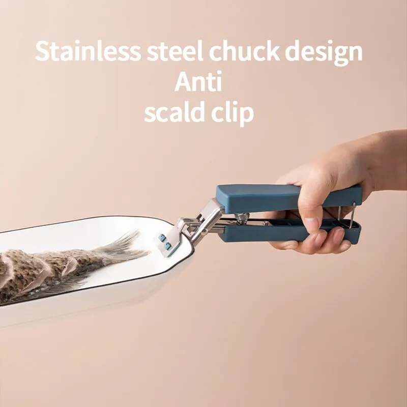 

Stainless Steel Clip Bowl Clip Tray Bowl Holder Hair Claws Clip Kitchen Gadget Finger Stall Bowl Holder