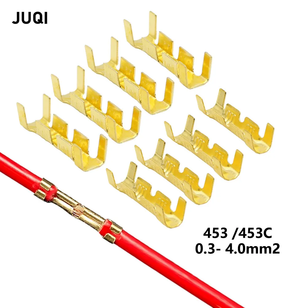 453 /453C U-shaped terminal tab cold inserts terminal wire connector terminales electricos small teeth terminal 0.3-4.0mm²