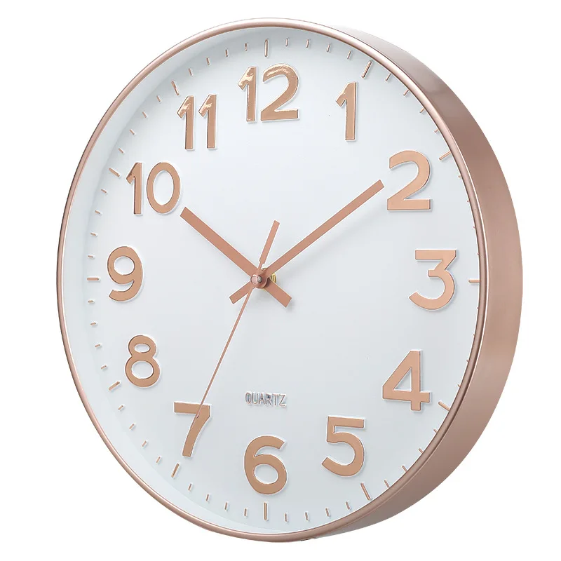 

Living Room Wall Clocks Wall Home Decor Round Decoration for Home and Novel Decoration Silent Bedroom Nordic Creative Mute Clock