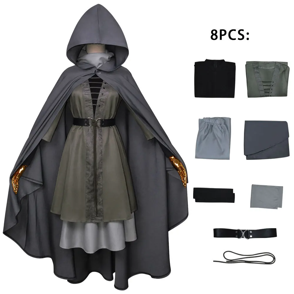 

Elden Ring Cosplay Melina Custume Suit Halloween Carnival Fancy Dress Cloak