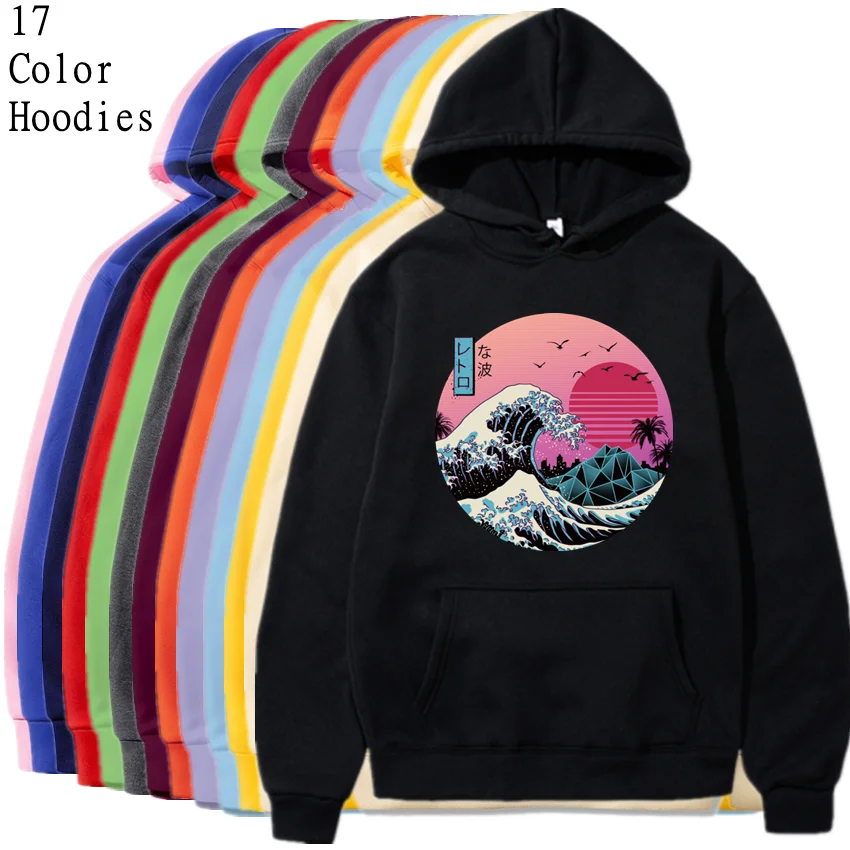 

Mount Fuji Pattern Hoodies Japan Landscape Man Pullover Warm Harajuku Hoody For Men Street Fashion Punk Mens Hooded Sweatshirt