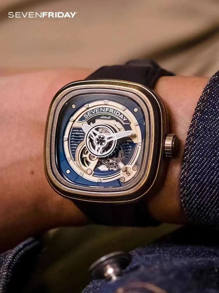 Фото Новые оригинальные часы серии SEVENFRIDAY PS PS1/01 мужские и женские автоматические механические часы Роскошные модные часы sevenfriday ретро №2