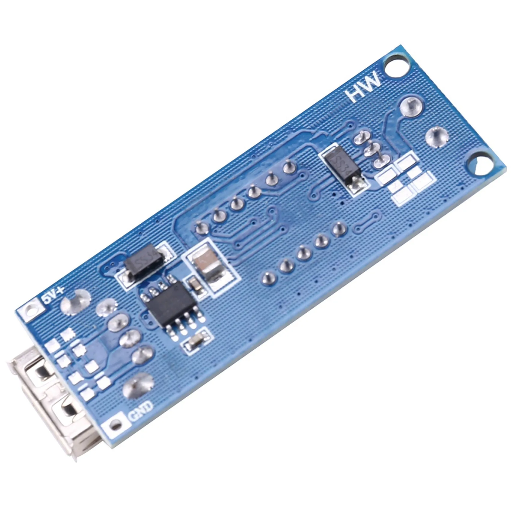Фото ABHI-DC-DC 4.5-40В понижающий преобразователь напряжения с USB-портом и вольтметром, модуль Buck 5В/2А №1