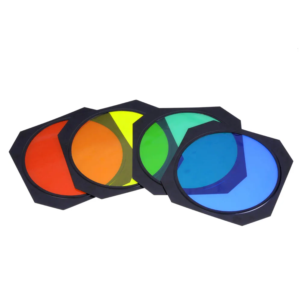 Godox BD-04 Barn Door + Honeycomb Grid + 4 Color Filter For Bowen Mounts Standard Reflector Photography Studio Flash Accessories